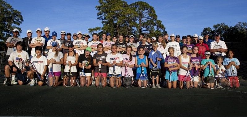 Tennis School Group Shot